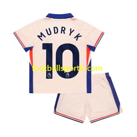 Tenue Chelsea Mychajlo Mudryk 10 Enfant Exterieur 2024-2025 Maillot de Foot